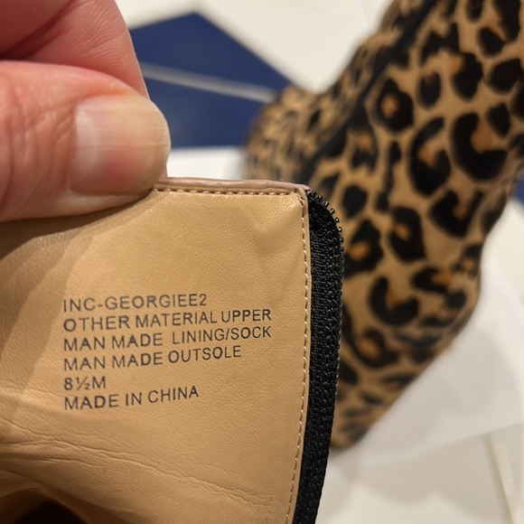 Inc leopard print booties - Picture 5 of 5